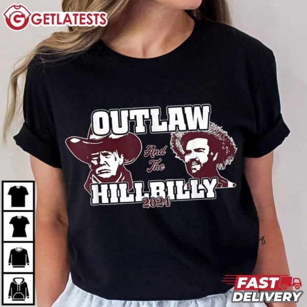 Outlaw Hillbilly Trump and Vance 2024 Vintage T Shirt (1)