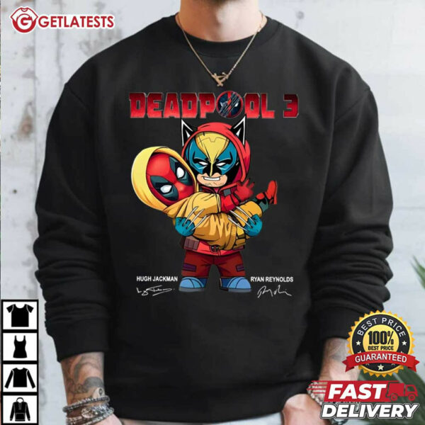 Deadpool And Wolverine Cute Besties T Shirt (4)