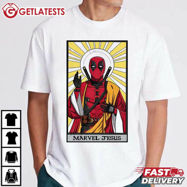 Marvel Jesus Funny Deadpool Christian T Shirt (1)