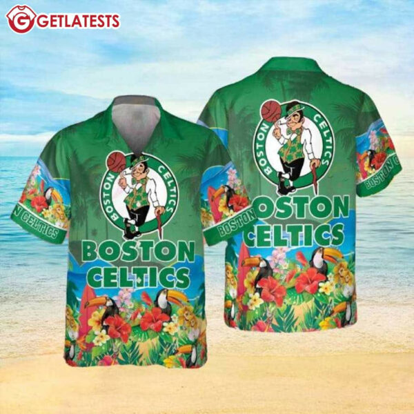 Boston Celtics Toucan Beach NBA Hawaiian Shirt (1)