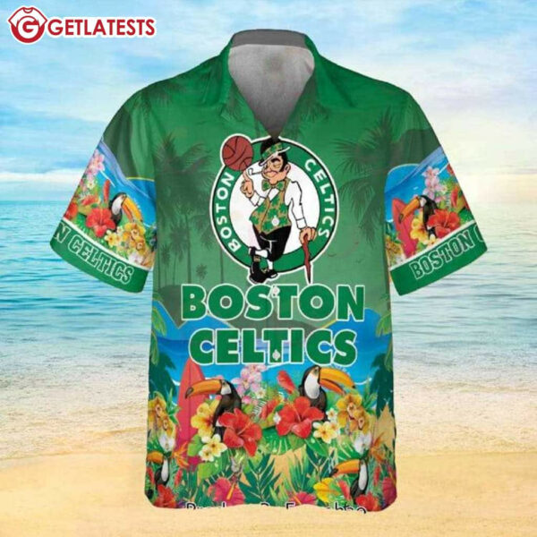 Boston Celtics Toucan Beach NBA Hawaiian Shirt (3)