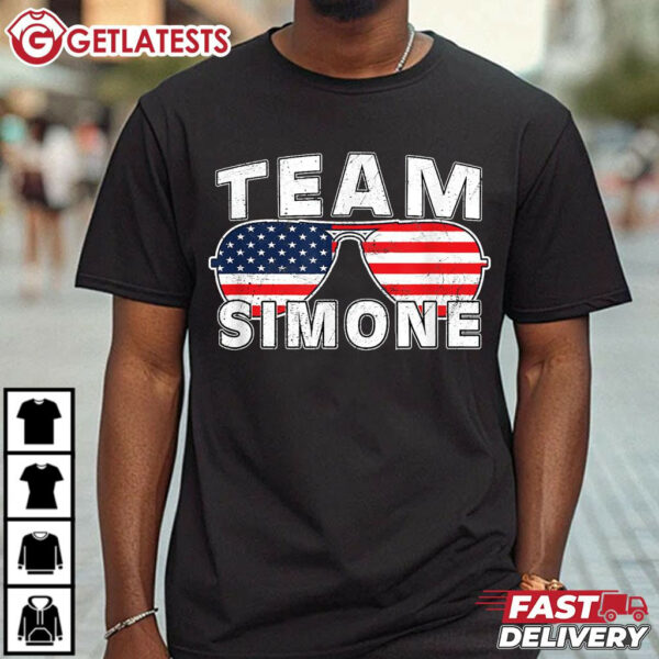 Team Simone Biles USA Flag T Shirt