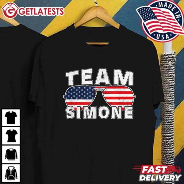 Team Simone Biles USA Flag T Shirt