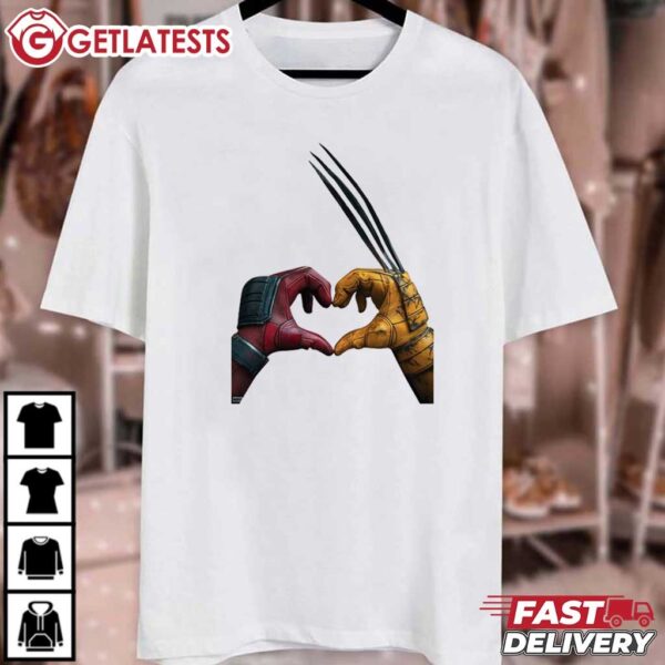 Deadpool and Wolverine Funny Hero Squad T Shirt (3)