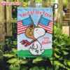 Snoopy Land of the Free Home of Brave Flag (1)