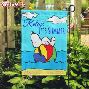 Relax, It's Summer Snoopy Decor Flag (2)