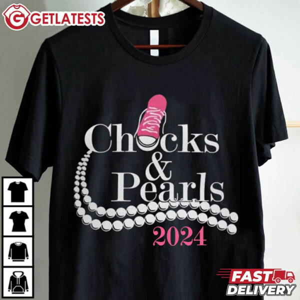 Chucks And Pearls Kamala Harris 2024 T shirt (3)