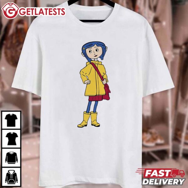 Coraline Cartoon Horror Film T Shirt (1)