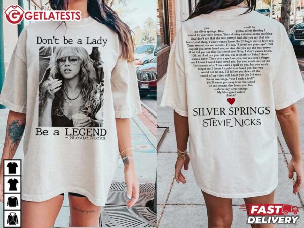 Stevie Nicks Don't Be A Lady Be A Legend Vintage T Shirt (2)