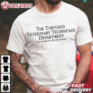 Tortured Veterinary Technician Department Vet T Shirt (3)