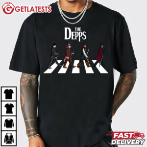 Johnny Depp Roles Walk Road Movie T Shirt (1)