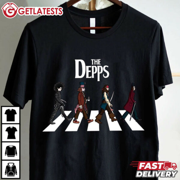 Johnny Depp Roles Walk Road Movie T Shirt (3)