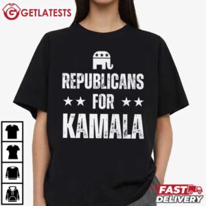 Republicans for Kamala Harris Unisex T Shirt (2)