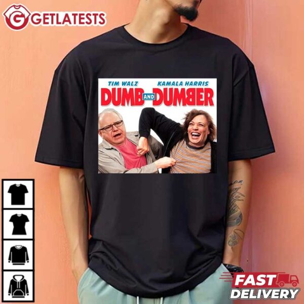 Tim Walz Dumb and Dumber Kamala Harris Anti Harris T Shirt (1)