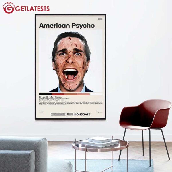 American Psycho Bret Easton Ellis Poster (2)