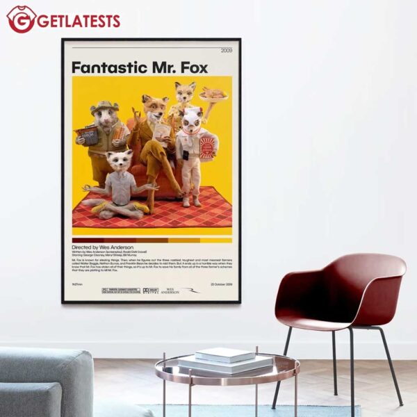 Fantastic Mr. Fox Wes Anderson Poster (1)