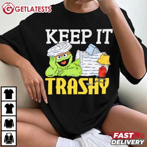 Keep it Trashy Sesame Street Oscar the Grouch T Shirt (2)