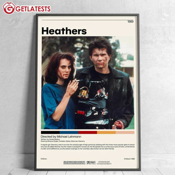 Heathers Michael Lehmann Movie Poster