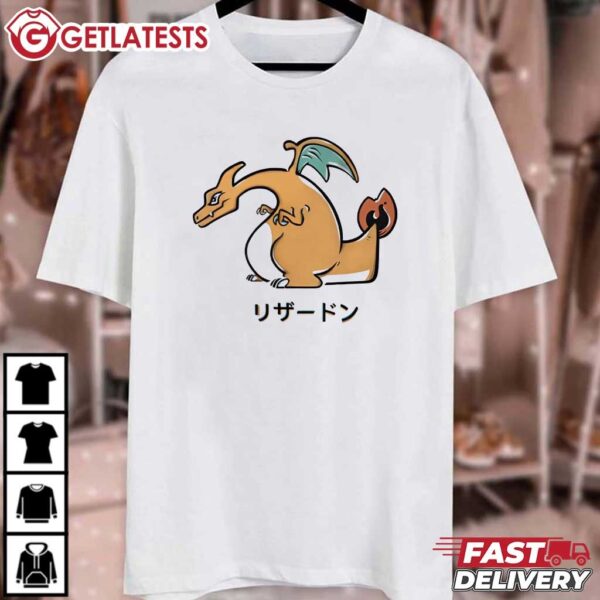 Charizard Lizardon Pokemon Graphic T Shirt (3)