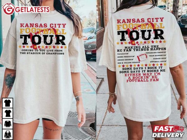 Kansas City Football Tour Making All KC Fan Things Happen T Shirt