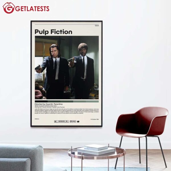 Pulp Fiction Quentin Tarantino Retro Poster (1)