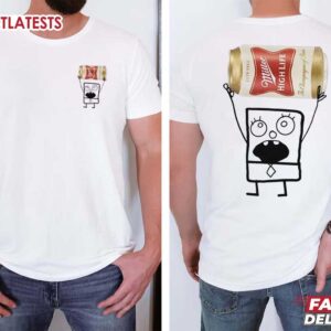 Miller High Life Doodlebob SpongeBob T Shirt (1)