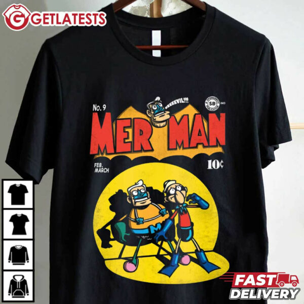 Mer Man Spongebob Squarepants Parody T Shirt (1)