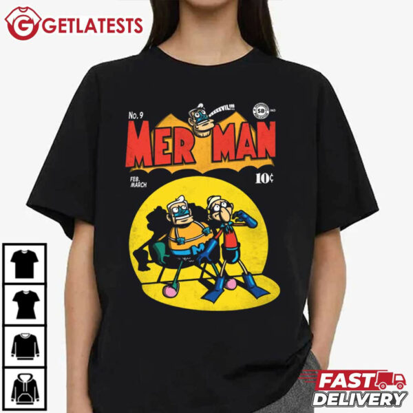 Mer Man Spongebob Squarepants Parody T Shirt (4)