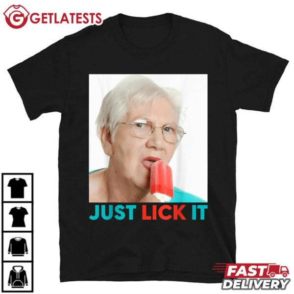 Grandma Just Lick It Ice Cream Meme T Shirt (2)