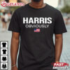 Harris Obviously For President 2024 Kamala American Flag T Shirt (2)