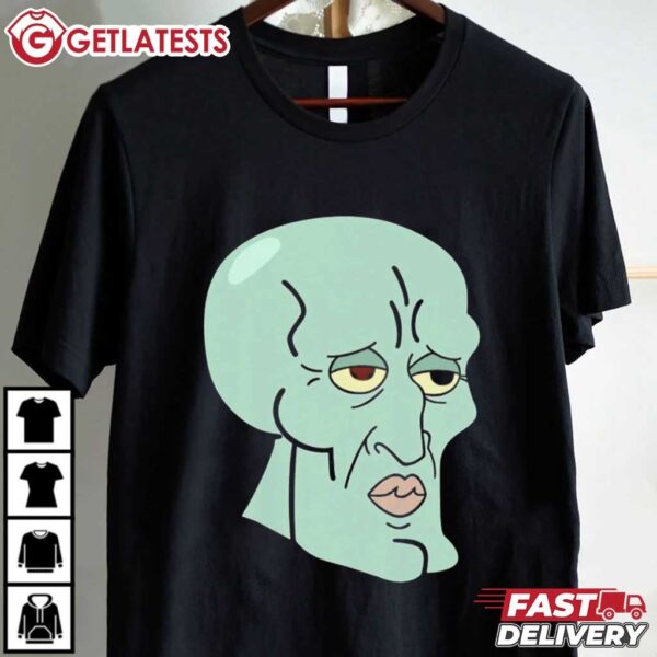 Handsome Squidward Tentacles SpongeBob SquarePants T Shirt (2)