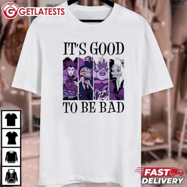 It's Good To Be Bad Villains Women Halloween T Shirt (2)