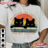 Childless Cat Ladies Against Fascism T Shirt (3)