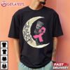 Baby Groot Hugging Breast Cancer Ribbon I Love You To The Moon And Back T Shirt (3)