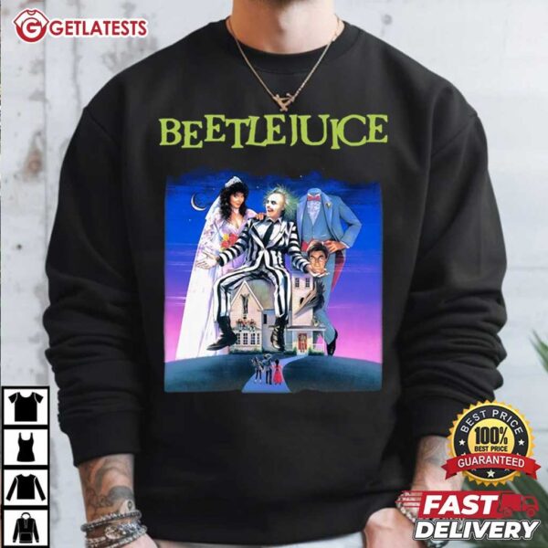 Beetlejuice 1988 Horror Movie Halloween T Shirt (1)