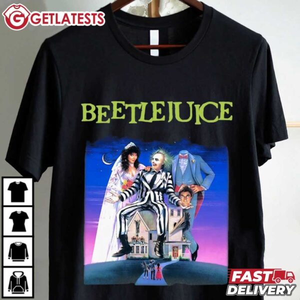 Beetlejuice 1988 Horror Movie Halloween T Shirt (2)