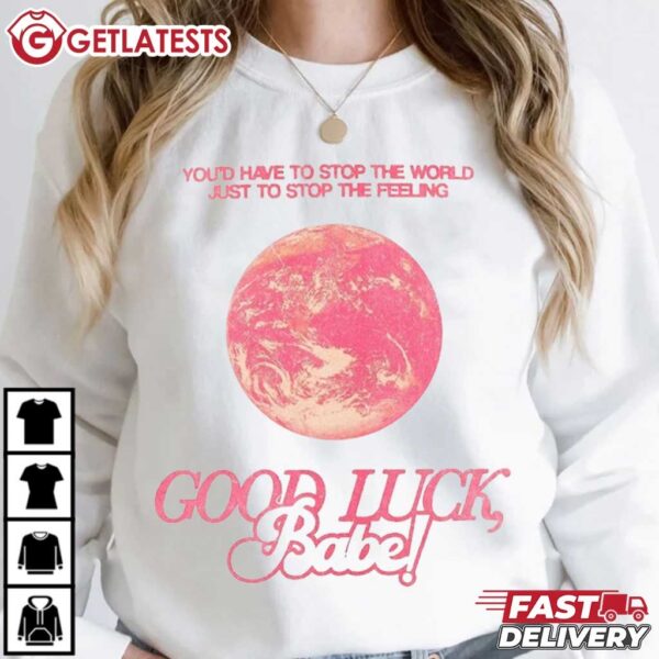 Chappell Roan Good Luck Babe Pink T Shirt (1)