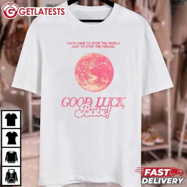 Chappell Roan Good Luck Babe Pink T Shirt (2)