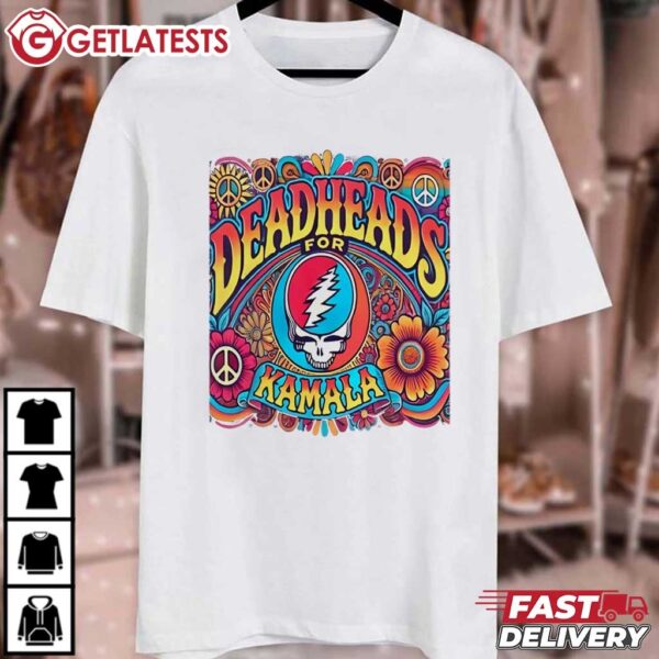 Deadheads For Kamala Harris Grateful Dead T Shirt (2)