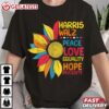 Harris Walz Peace Love Equality Hope Diversity LGBT T Shirt (1)