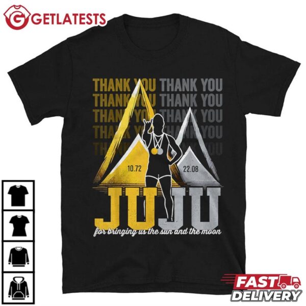 Thank You JuJu Proud And Patriotic Saint Lucia Flag Pitons T Shirt (2)