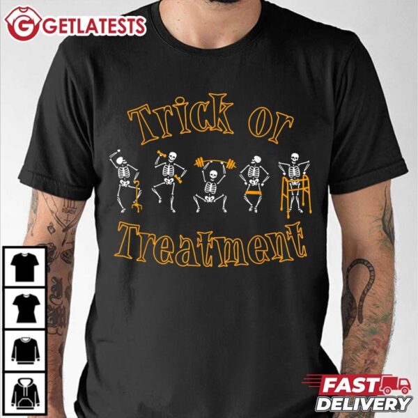 Trick or Treatment PT Physical Therapist Halloween T Shirt (3)