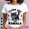 Claws Out Childless Cat Ladies For Kamala Harris T Shirt (3)