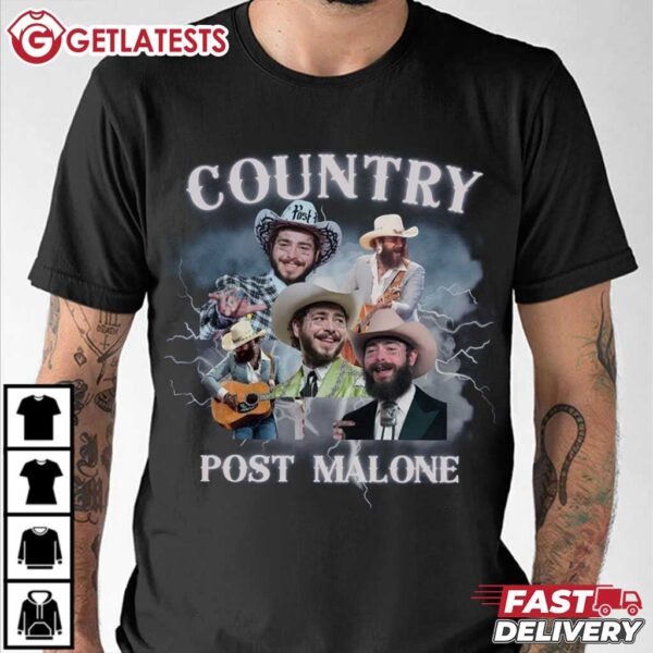 Post Malone Country F 1 Trillion Album T Shirt (3)