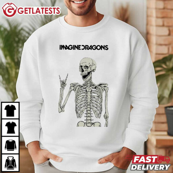 Imagine Dragons Bones Skeleton Funny T Shirt (3)