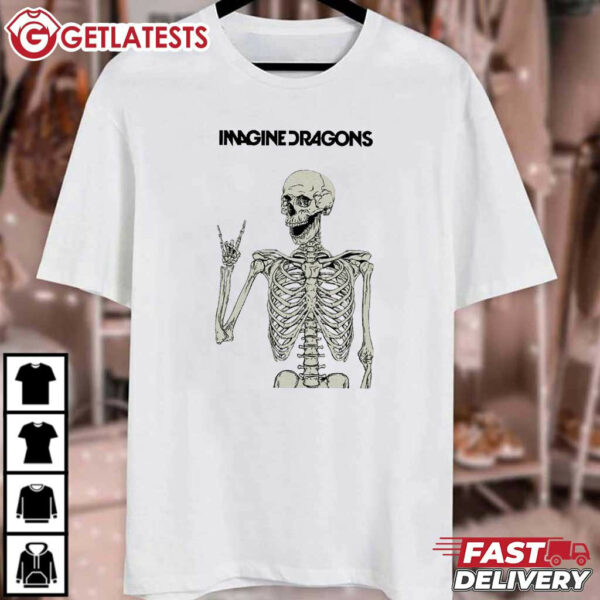 Imagine Dragons Bones Skeleton Funny T Shirt (4)