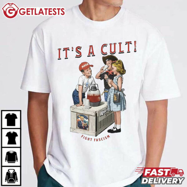 It's A Cult Fight Fascism Anti Trump T Shirt (1)