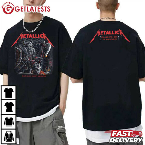 Metallica Minneapolis MN M72 North American Tour T Shirt (1)