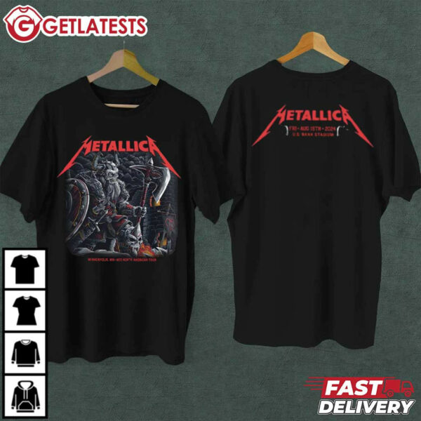 Metallica Minneapolis MN M72 North American Tour T Shirt (2)