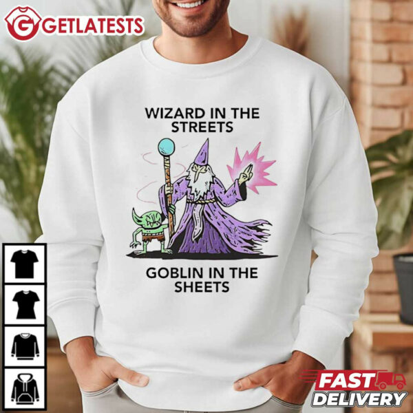 Wizard In The Streets Goblin In The Sheets Funny Halloween T Shirt (1)